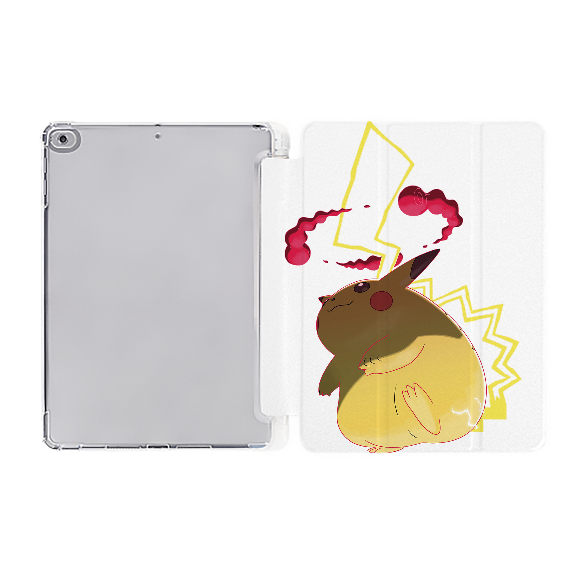 （画像用） ポケットモンスター Pokémon IPad ケース ペン収納付き 三つ折りスタンド PUレザー×シリコン 対応機種9.5/10.5/10.9インチ